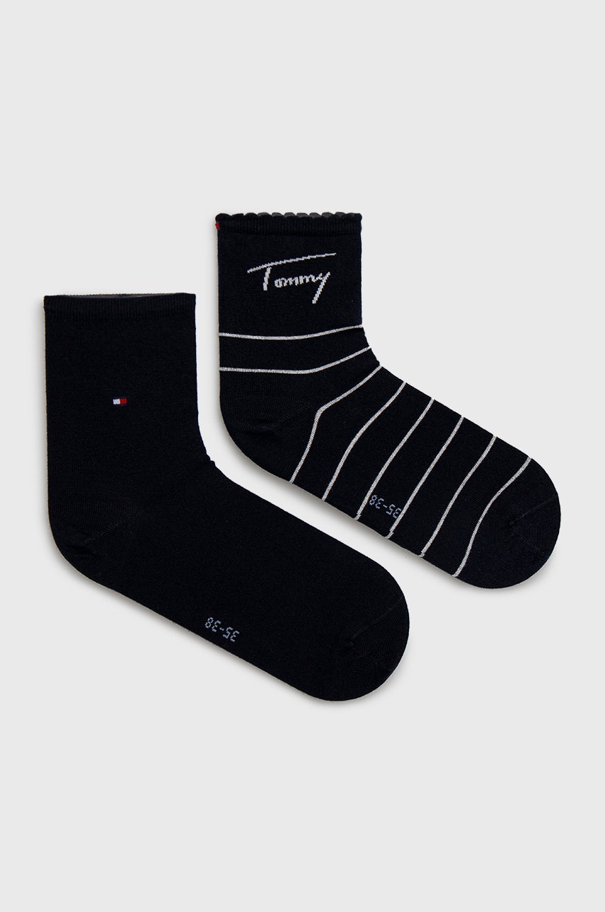 

Чорапи Tommy Hilfiger в тъмносиньо, Тъмносин