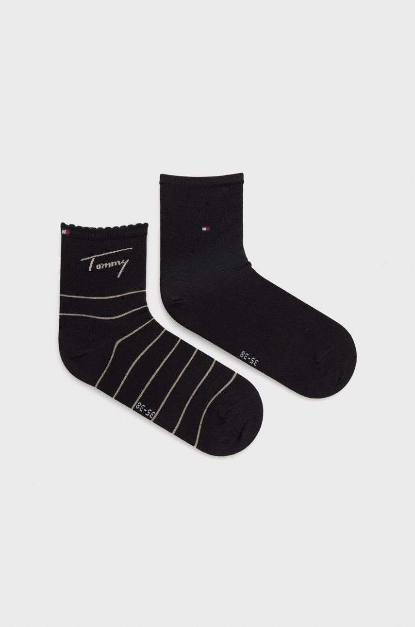 

Чорапи Tommy Hilfiger в черно, Черен