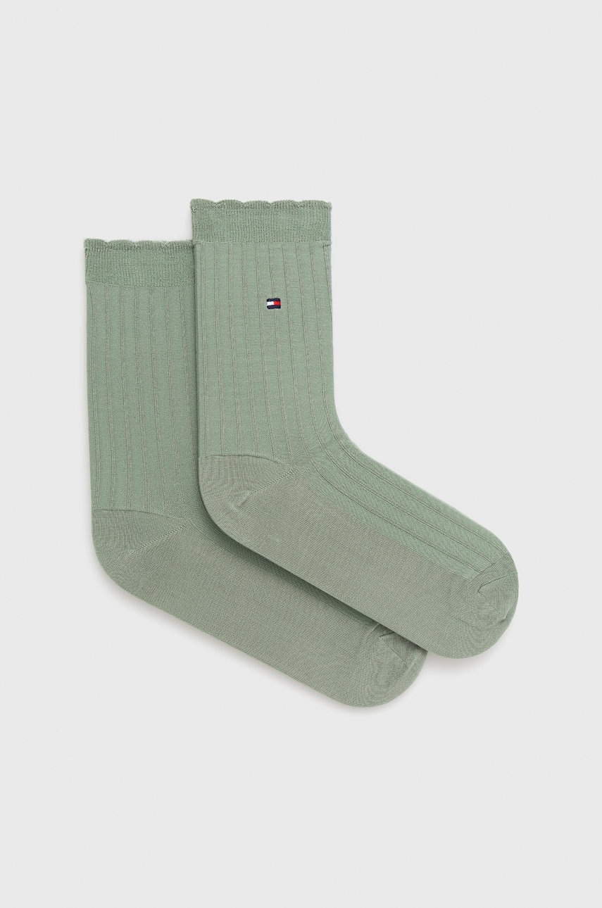 

Чорапи Tommy Hilfiger в зелено, Зелен