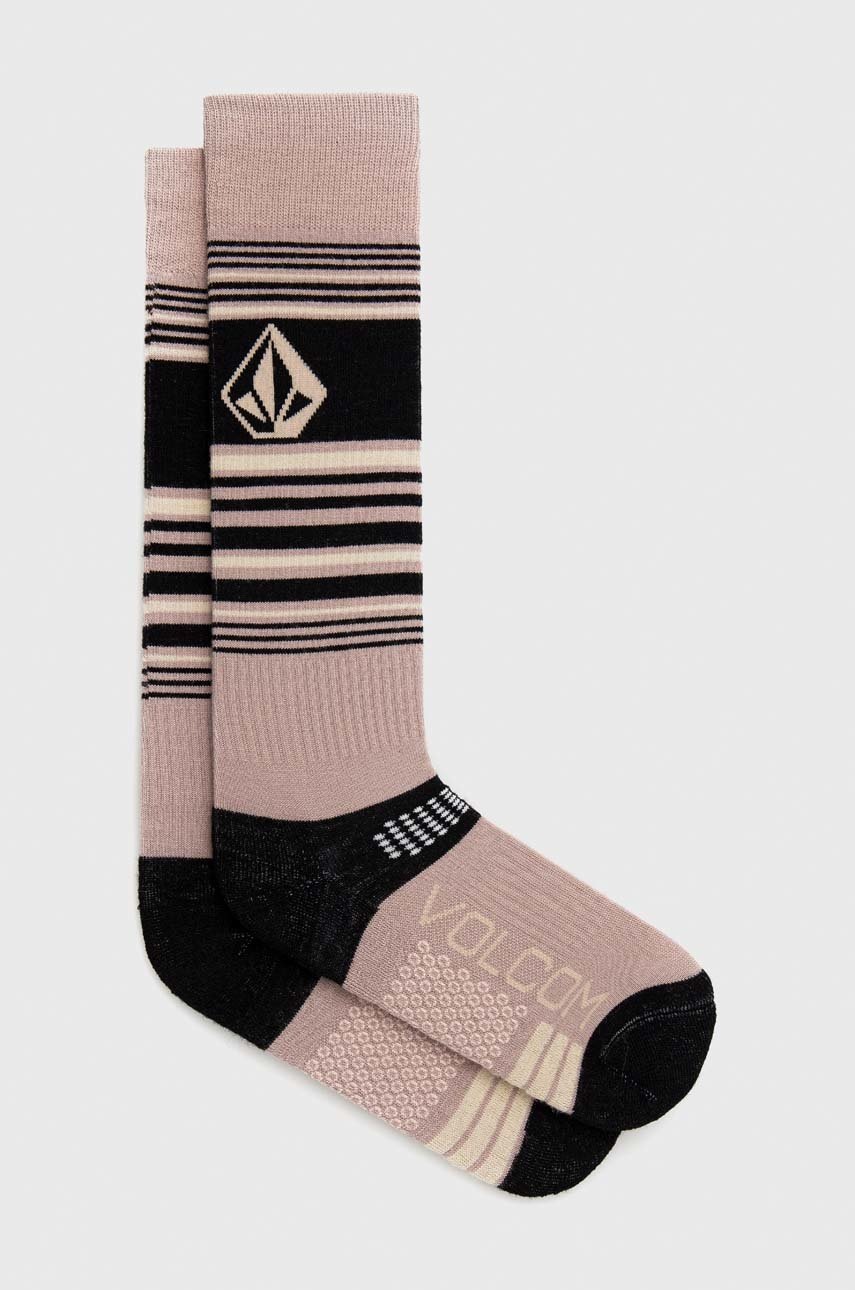 

Чорапи с вълна Volcom в розово, Розов