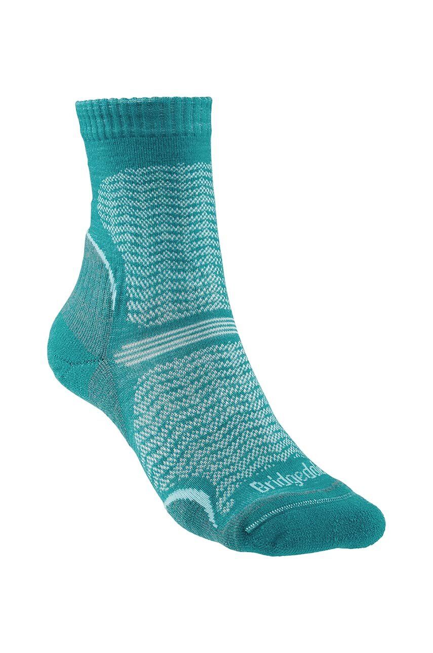 Ponožky Bridgedale Ultralight T2 Merino Performance - tyrkysová - 55 % Nylon