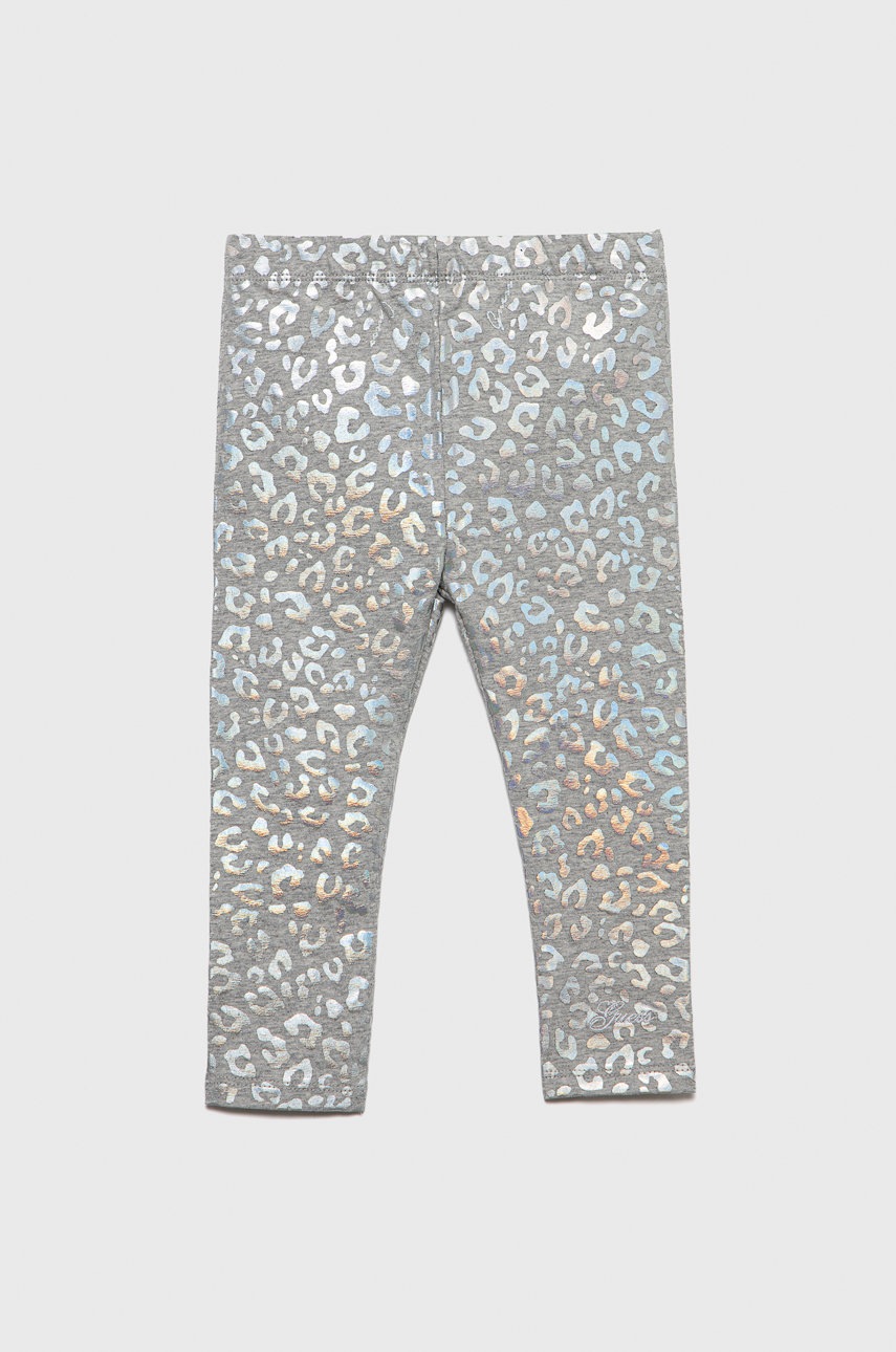 

Детски клин Guess в сиво с принт, Сив