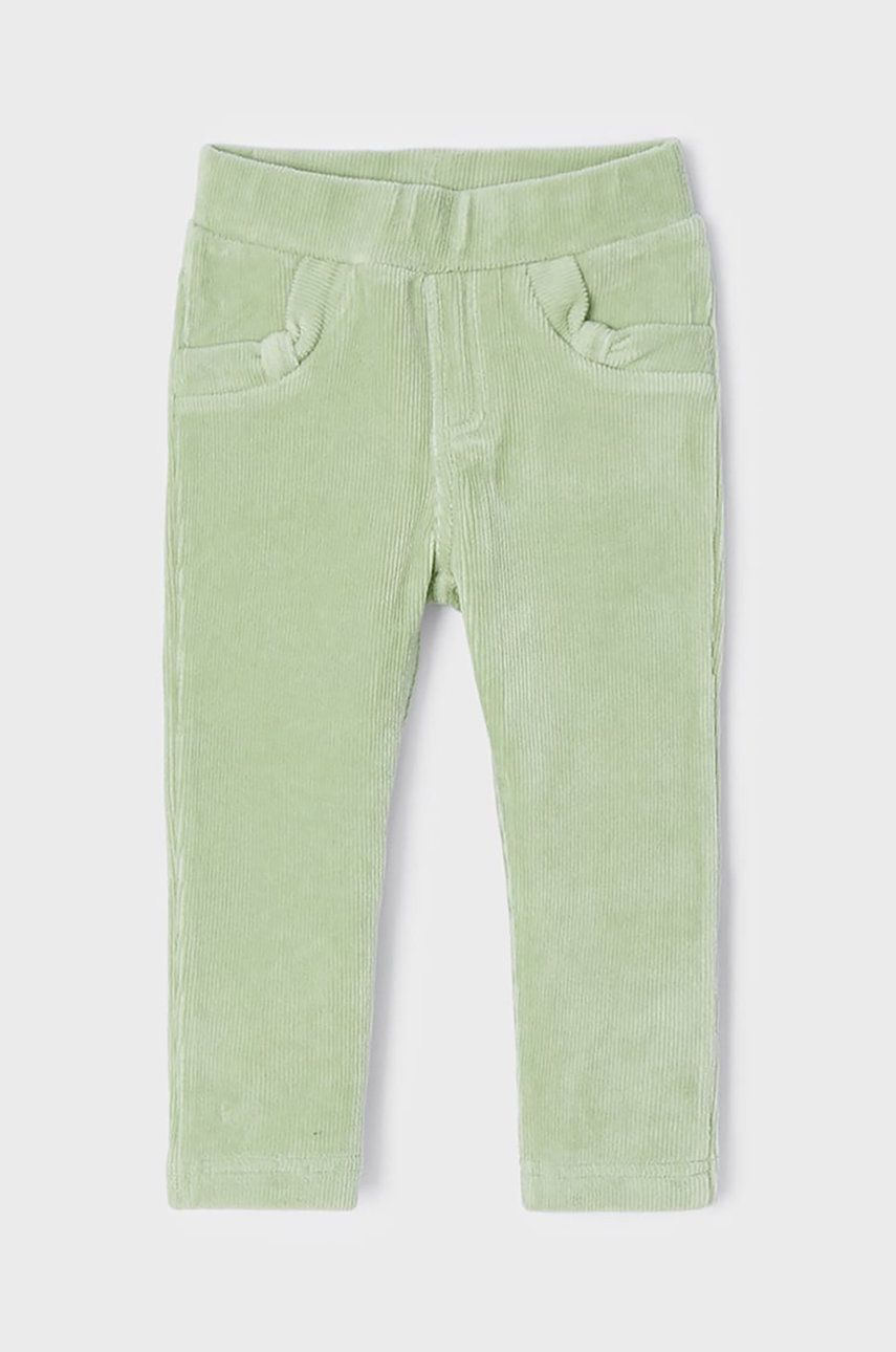 Детские брюки Mayoral цвет зелёный однотонные