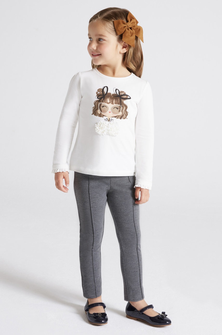 Детские леггинсы Mayoral цвет серый однотонные Детские леггинсы Mayoral цвет серый однотонные