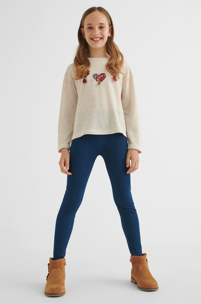 Mayoral leggins copii culoarea violet, neted