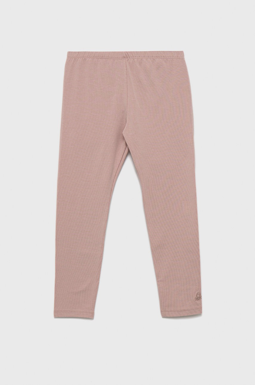 

Детски клин United Colors of Benetton в розово с изчистен дизайн, Розов