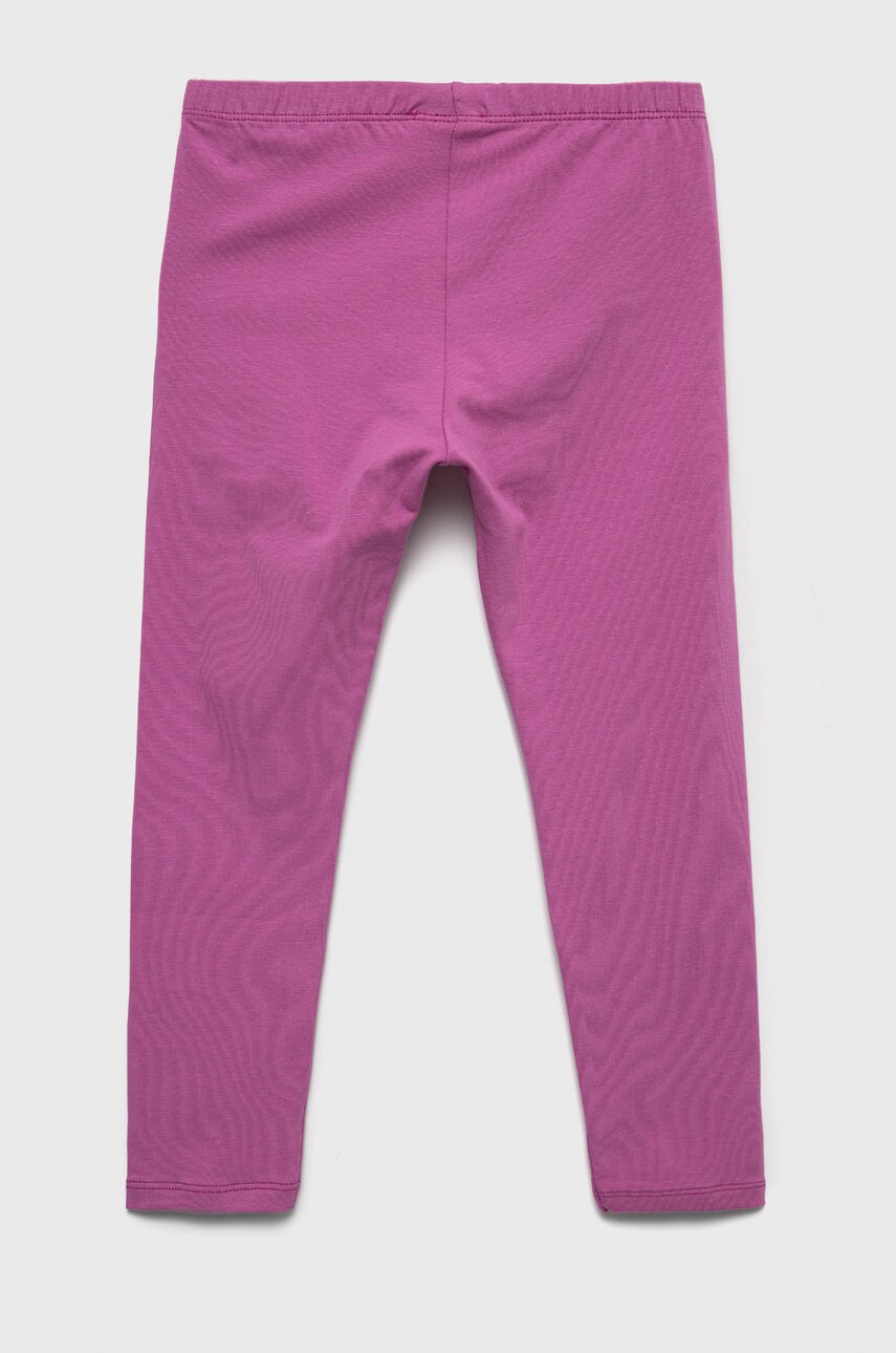 

Детские леггинсы United Colors of Benetton цвет фиолетовый однотонные