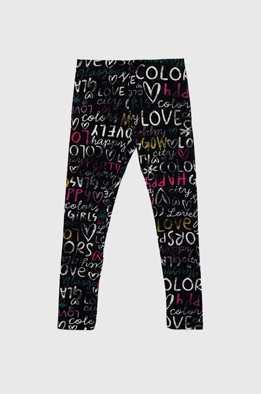 United colors of benetton leggins copii culoarea negru