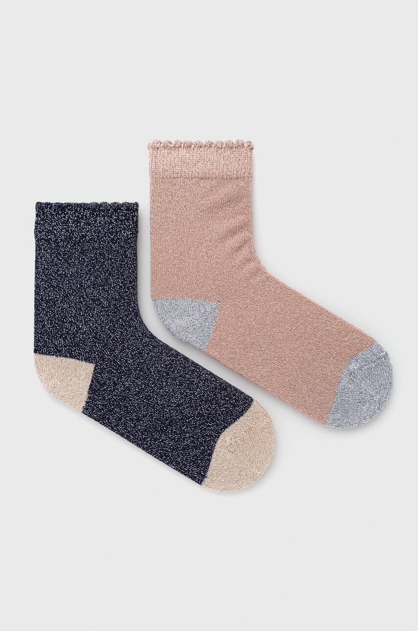 United Colors Of Benetton sosete copii (2-pack) culoarea roz