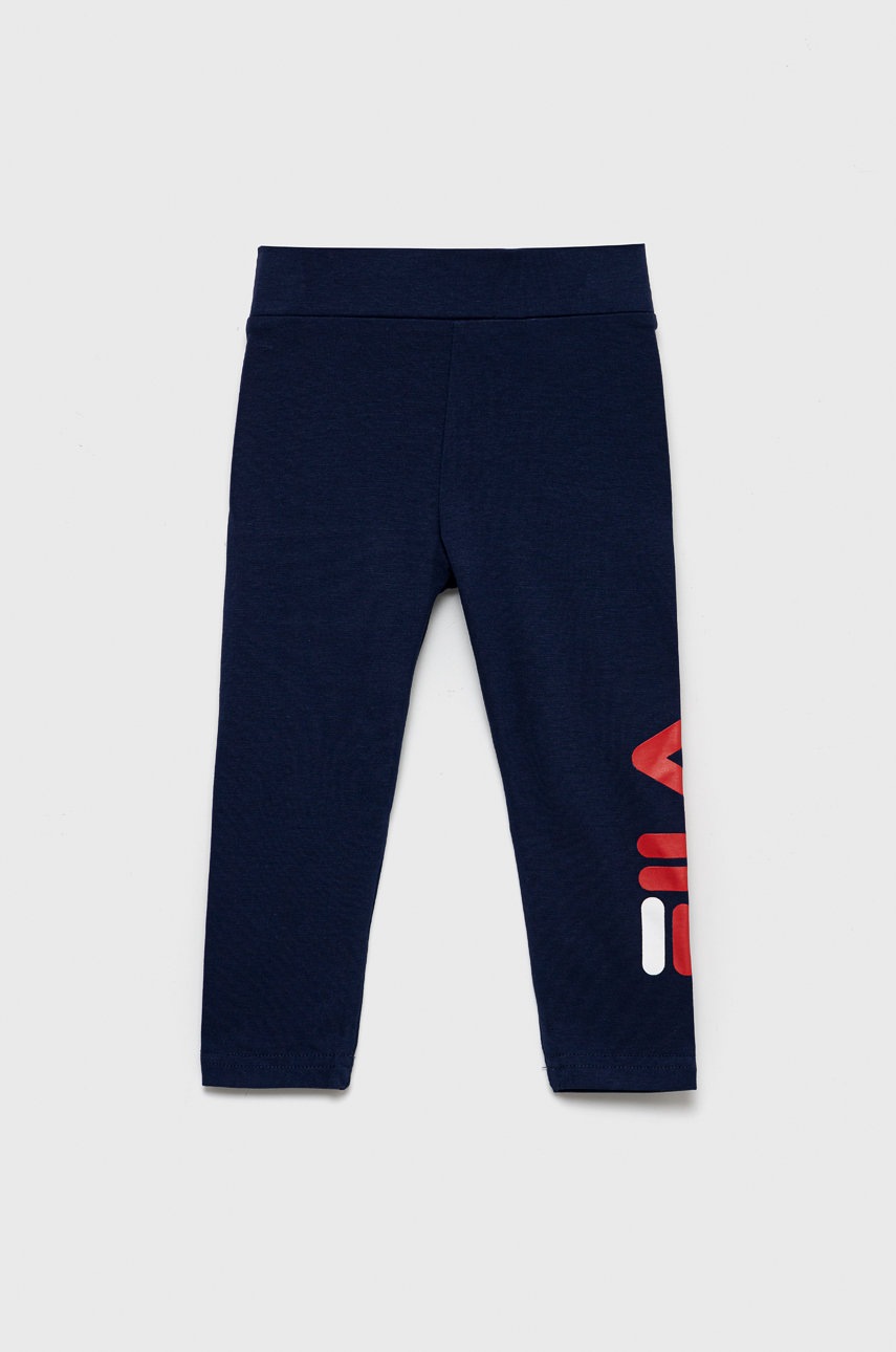 Fila leggins copii culoarea albastru marin, neted