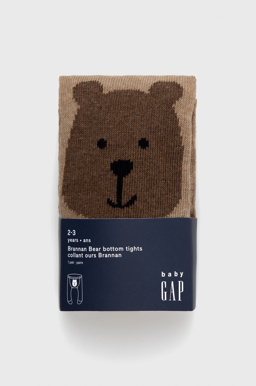 

Детски чорапогащи GAP в кафяво, Кафяв