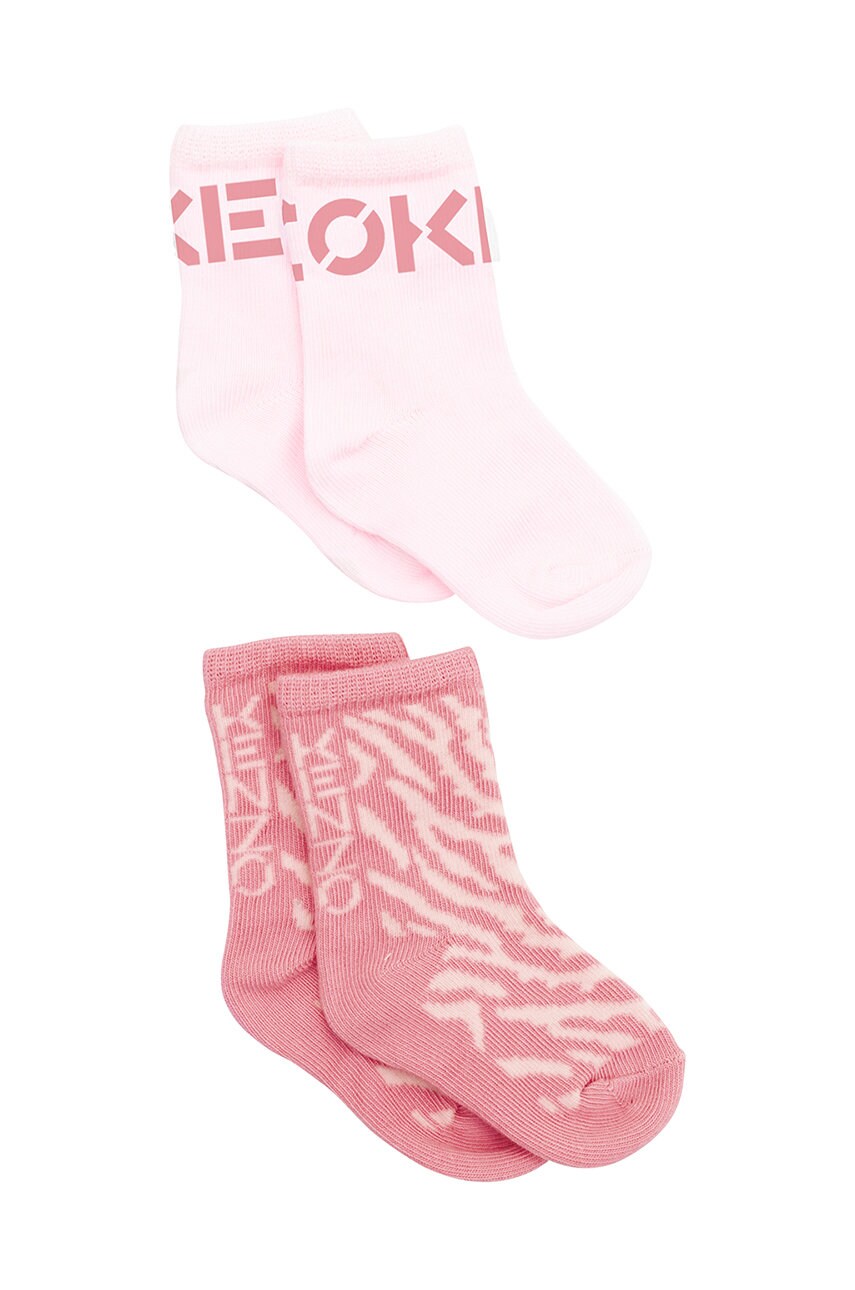 

Детские носки Kenzo Kids цвет розовый