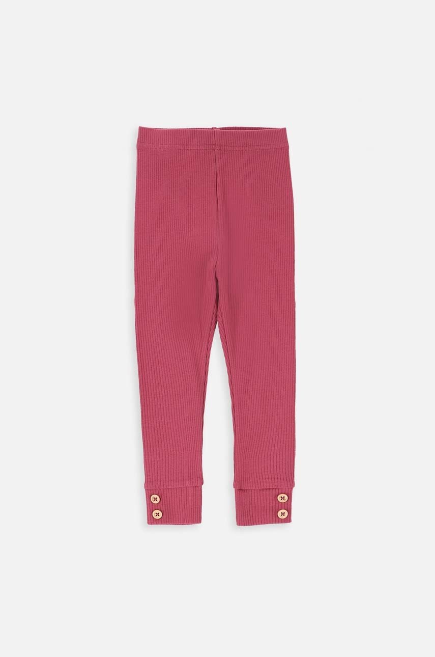 Легінси для немовлят Coccodrillo колір бордовий однотонні Легінси для немовлят Coccodrillo колір бордовий однотонні