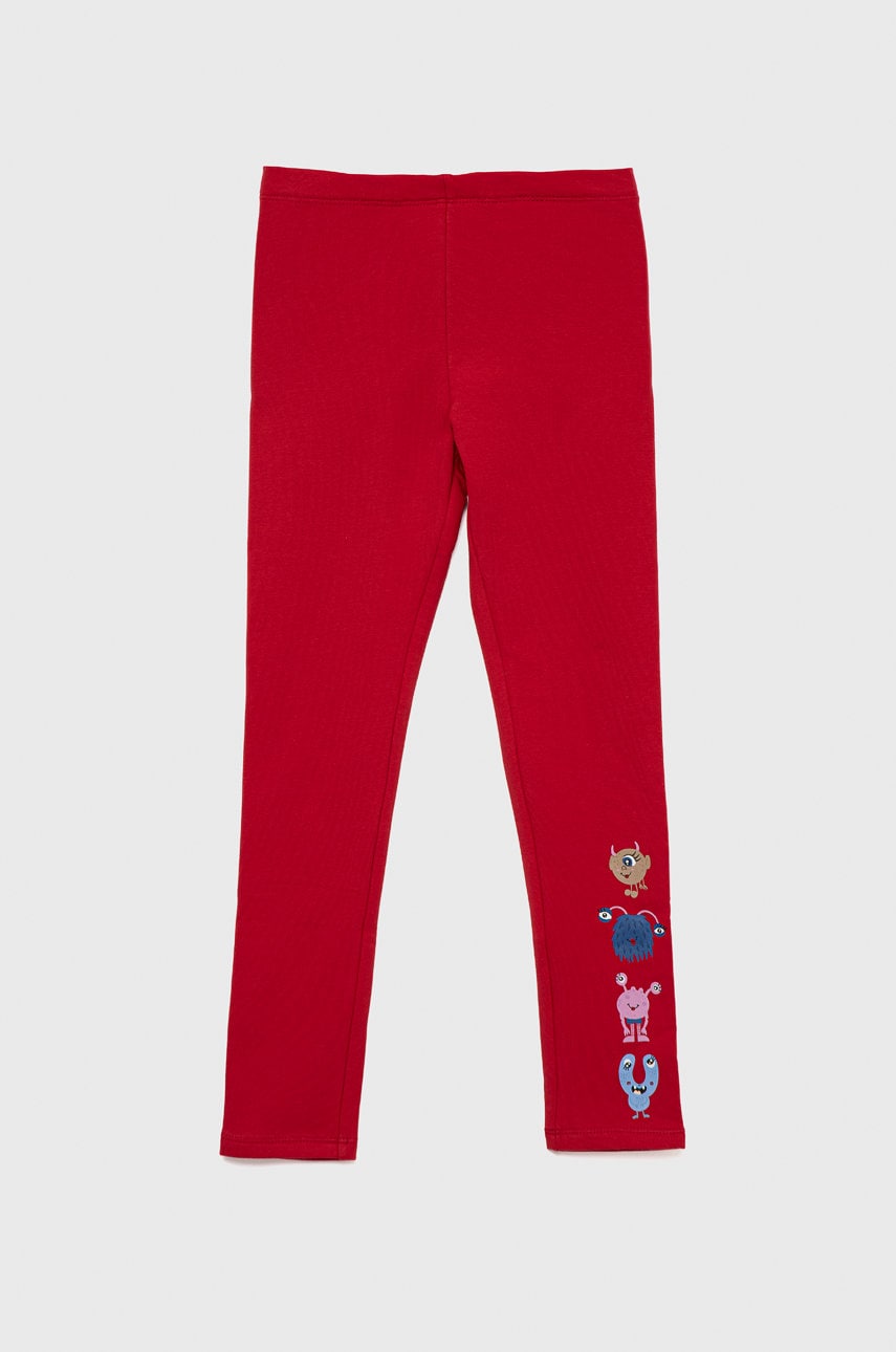 Name It leggins copii culoarea rosu, cu imprimeu