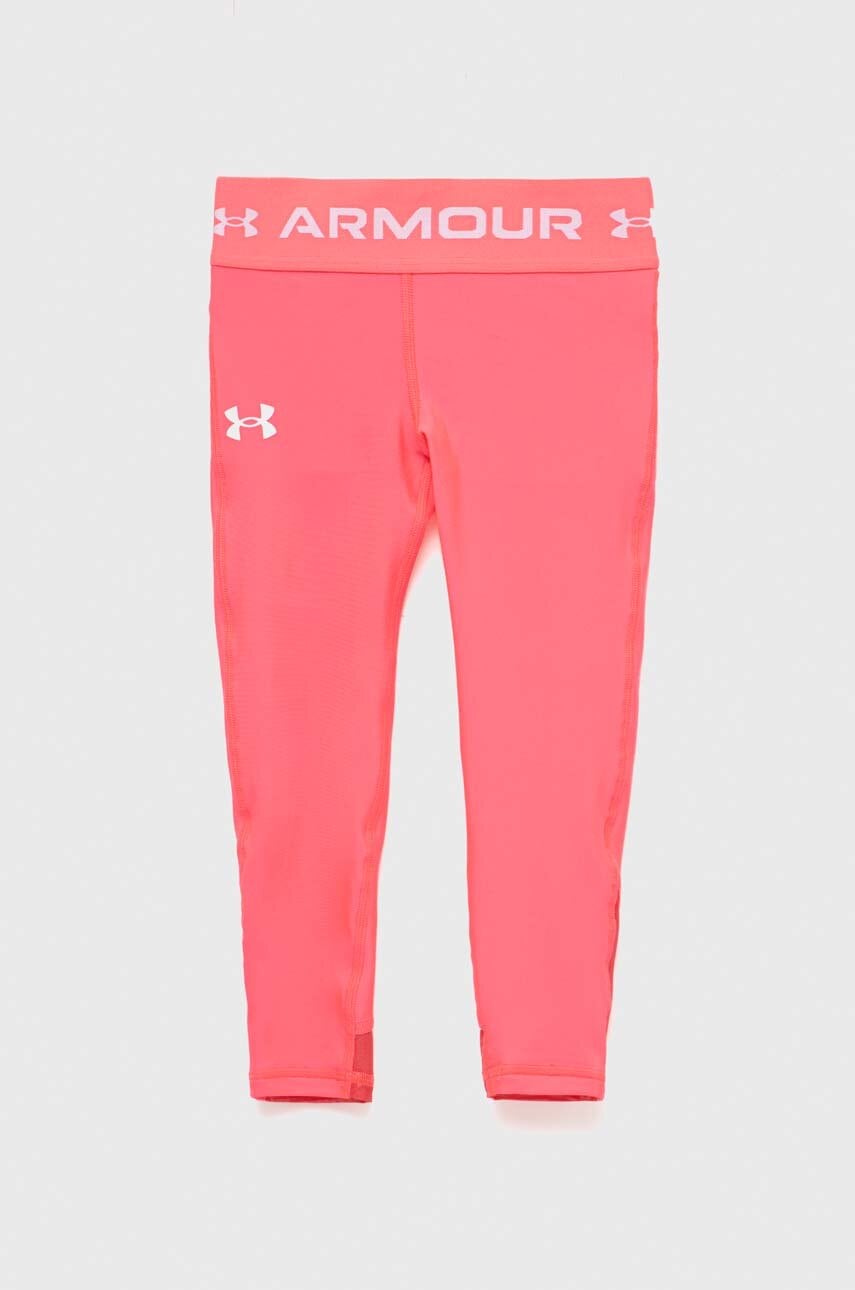 E-shop Dětské legíny Under Armour růžová barva, s potiskem