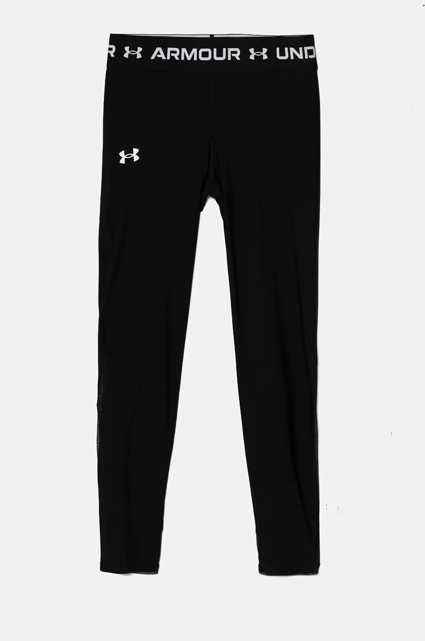 Under Armour leggins copii culoarea negru, neted