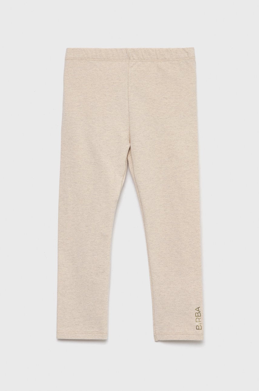 Birba&trybeyond leggins bebe culoarea bej, neted