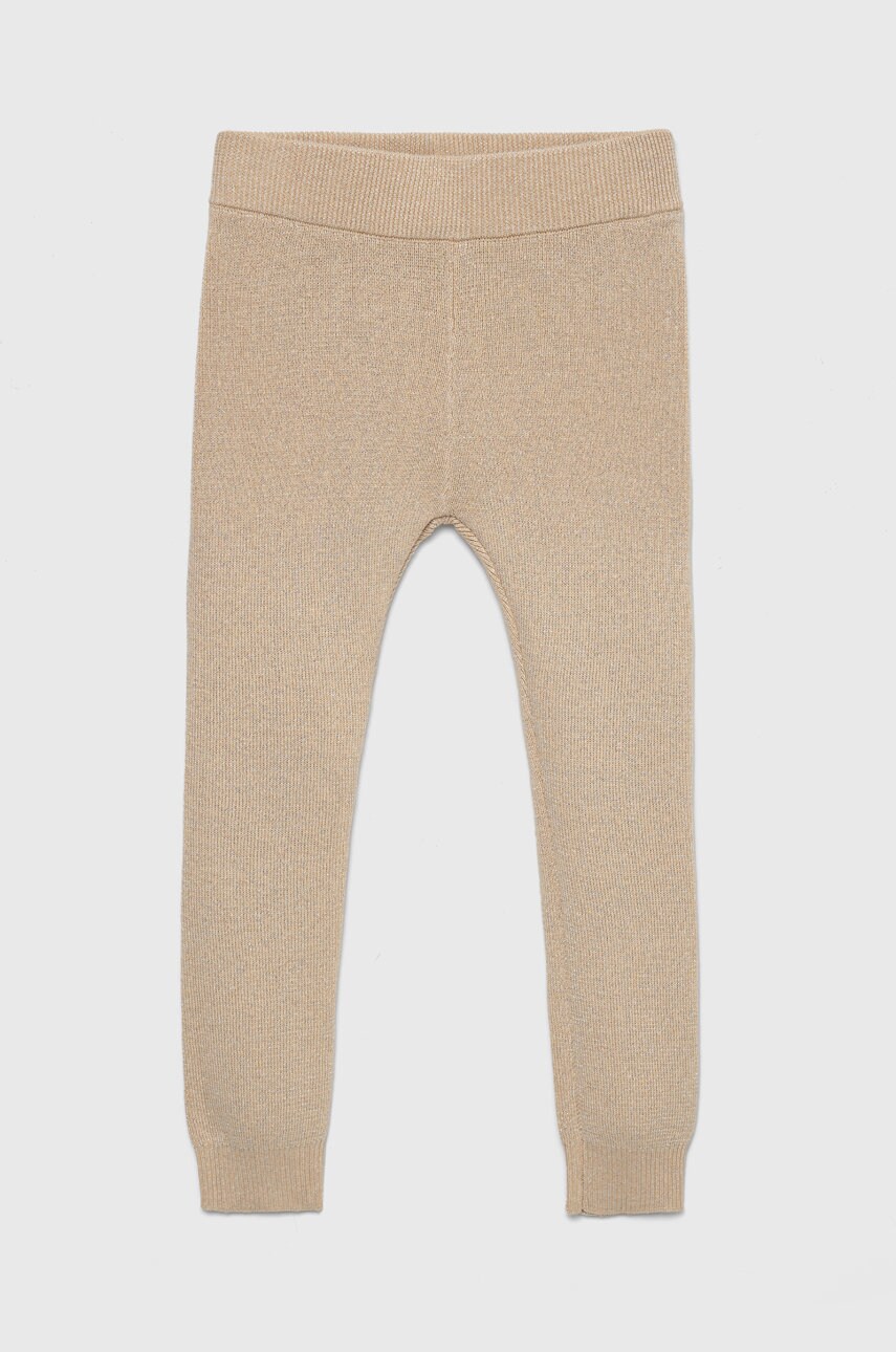Birba&trybeyond leggins copii culoarea bej, neted