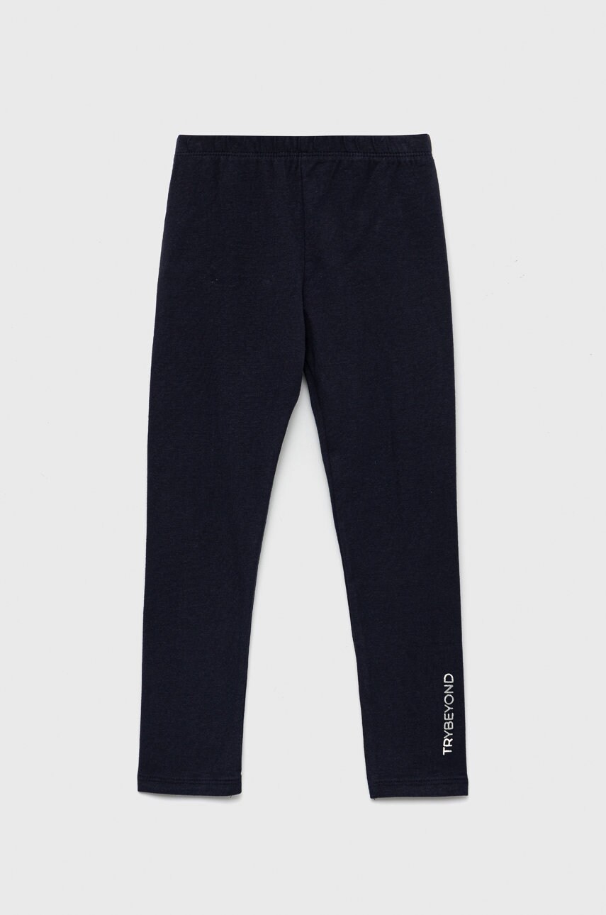 Birba&trybeyond leggins copii culoarea albastru marin, cu imprimeu