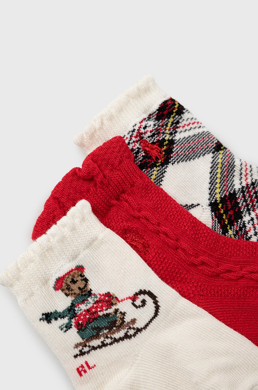 

Дитячі шкарпетки Polo Ralph Lauren колір бежевий