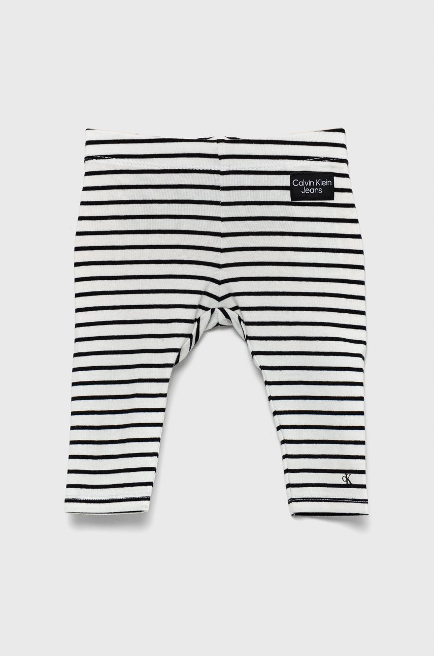 

Детски клин Calvin Klein Jeans в черно с десен, Черен