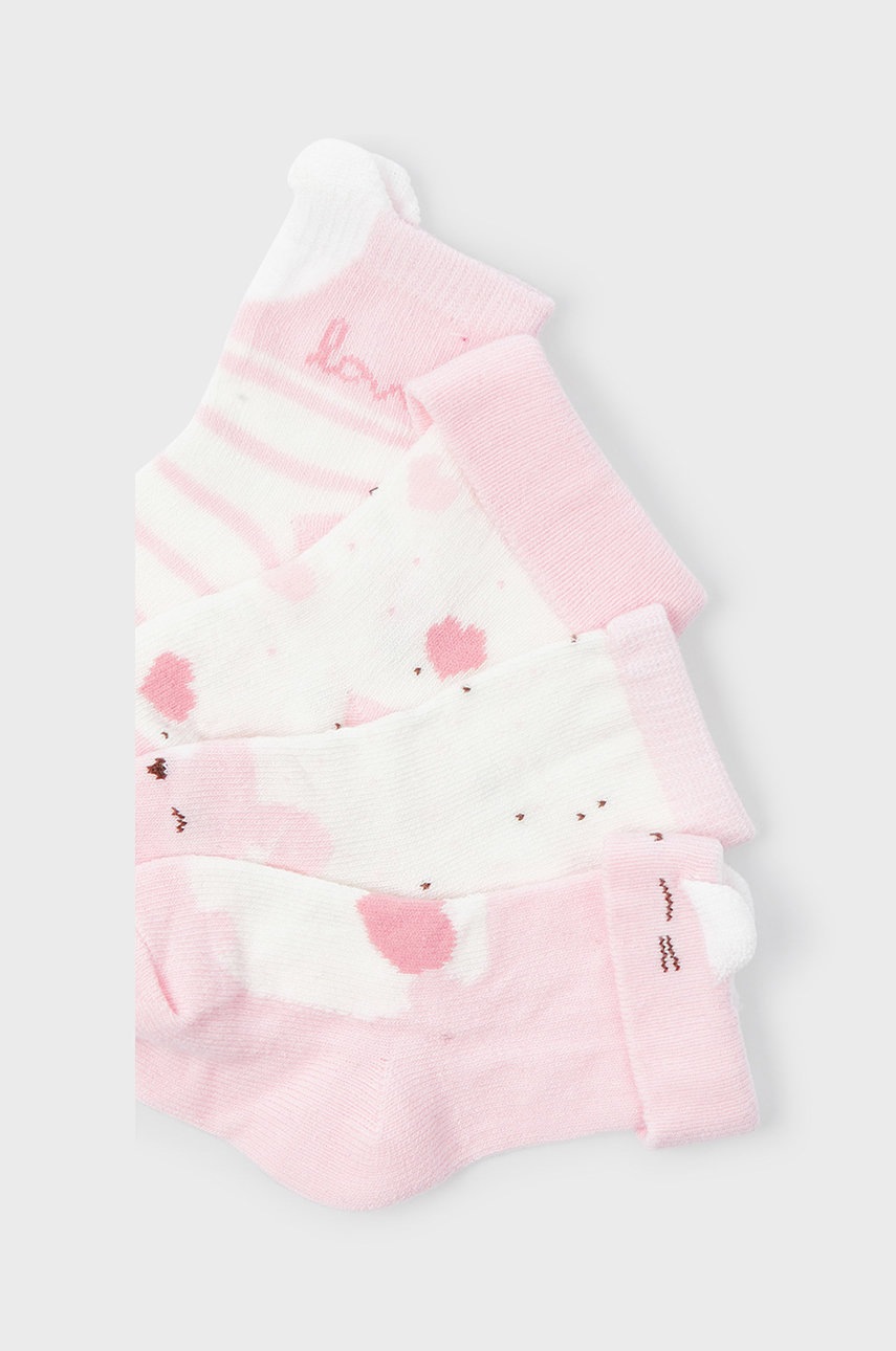 

Детские носки Mayoral Newborn (4-pack) цвет розовый