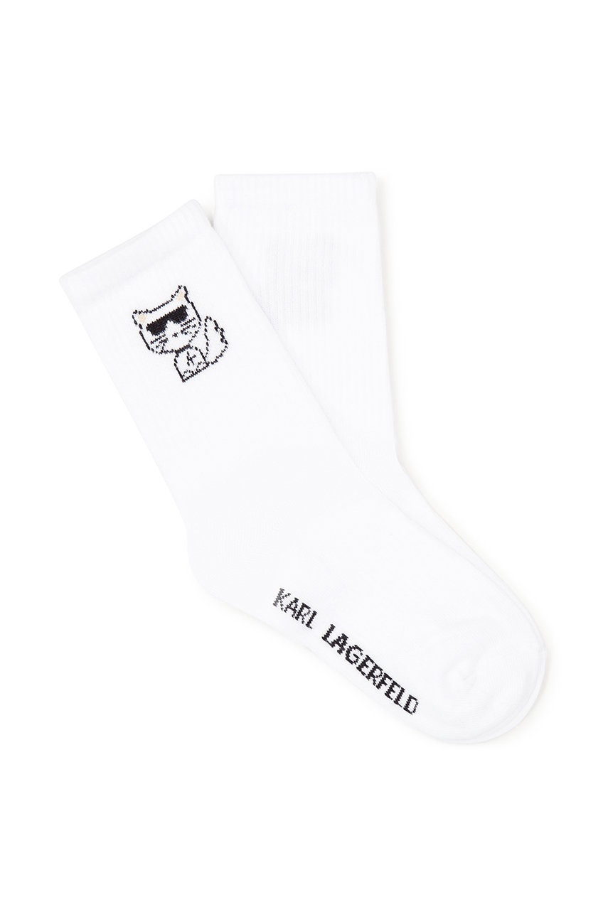 

Детски чорапи Karl Lagerfeld в бяло, Бял