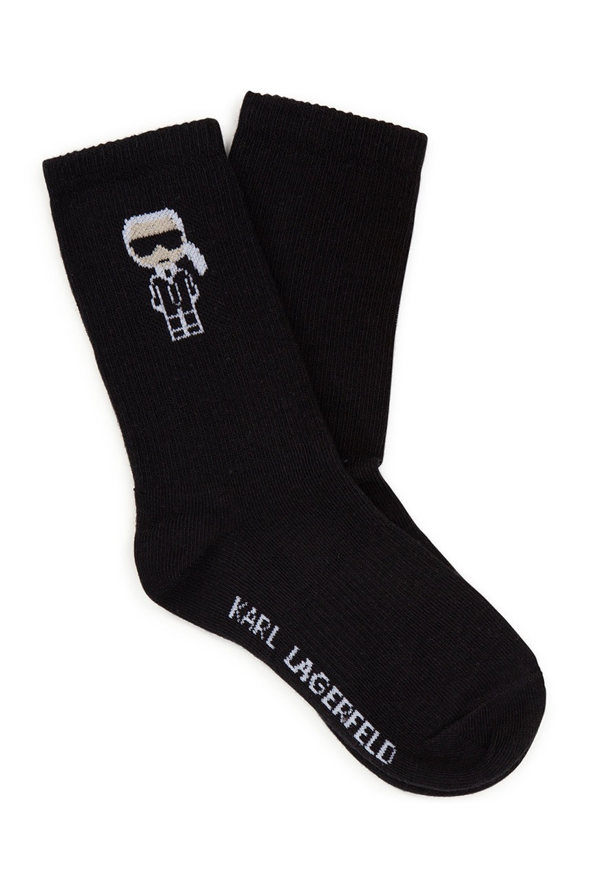 

Детски чорапи Karl Lagerfeld в черно, Черен