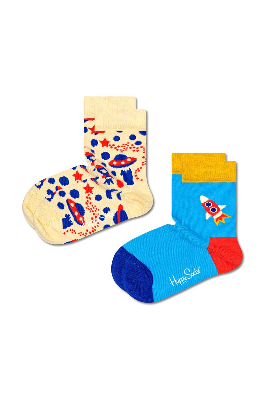 

Детски чорапи Happy Socks 2-pack, Многоцветен