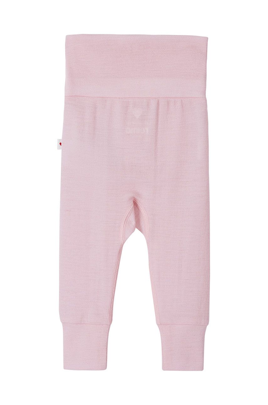 Reima leggins bebe culoarea roz, neted