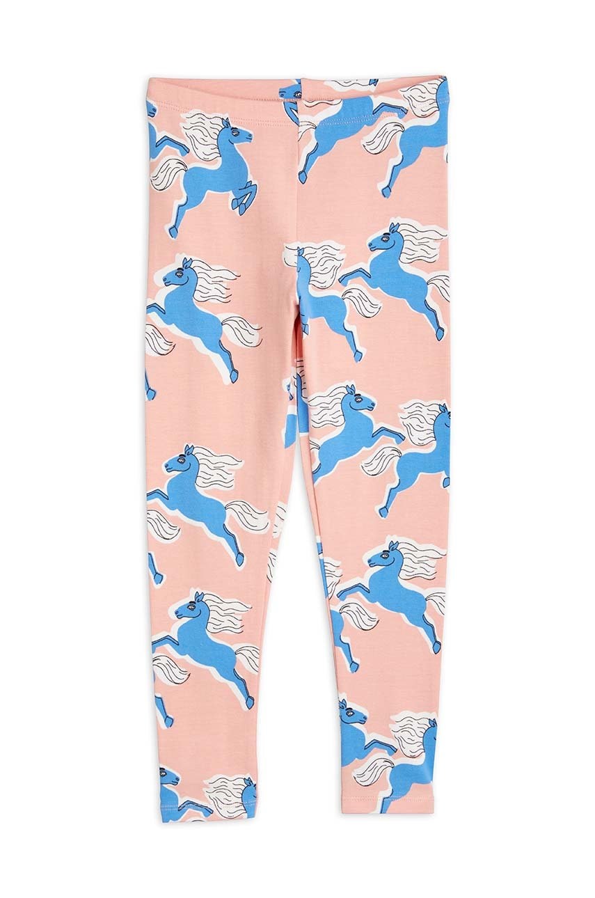 Mini Rodini leggins copii culoarea roz, modelator
