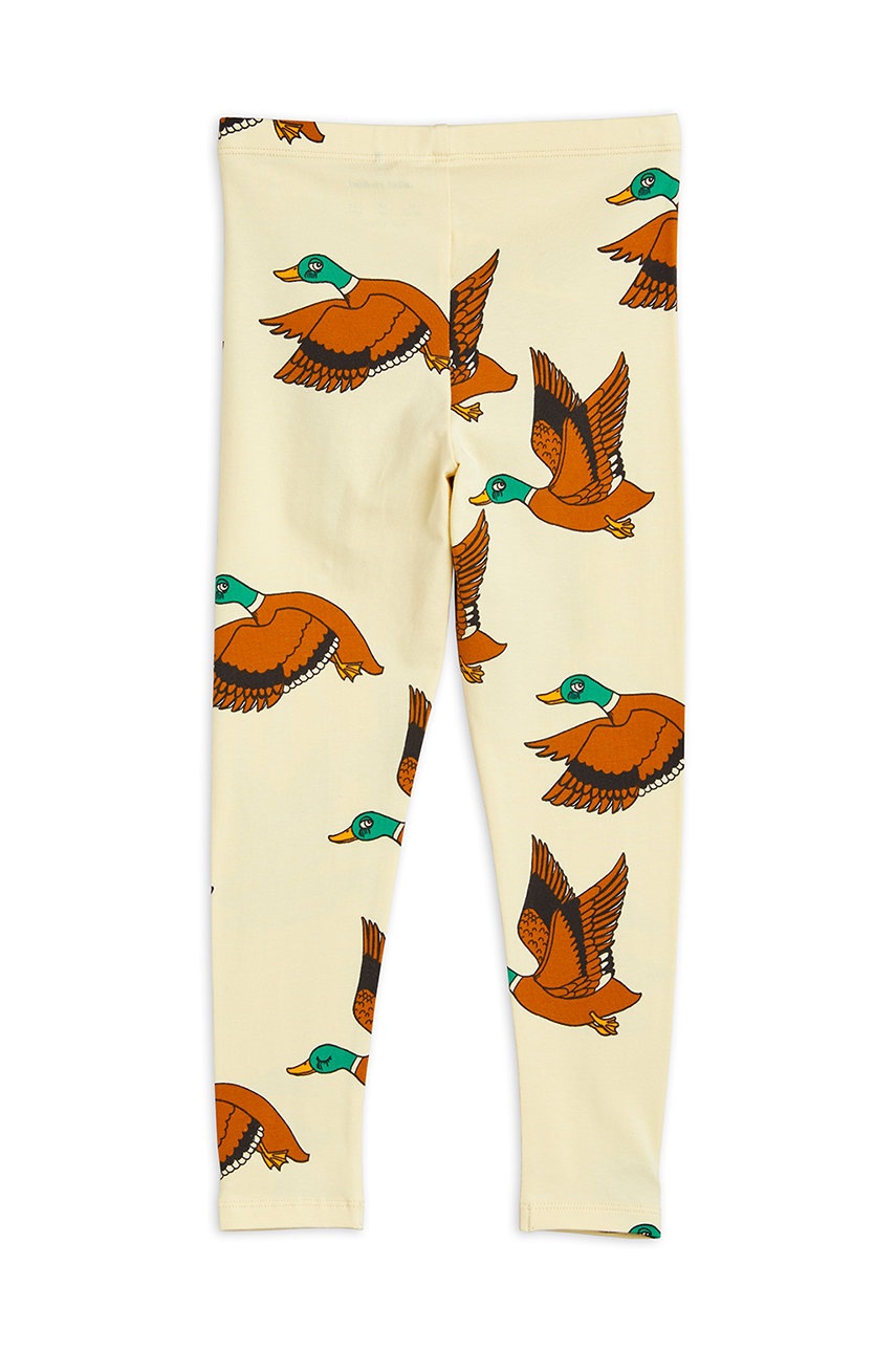 Дитячі легінси Mini Rodini колір жовтий візерунок Дитячі легінси Mini Rodini колір жовтий візерунок