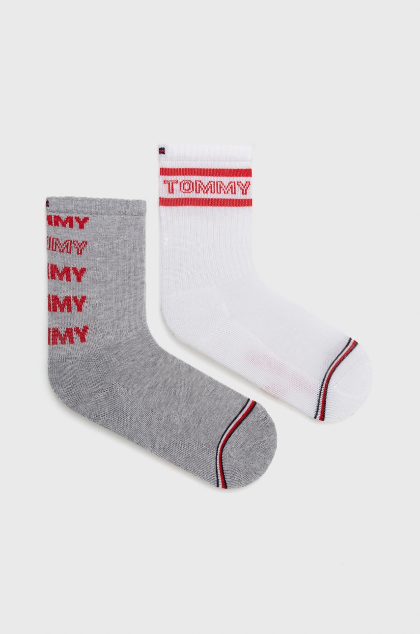 

Детски чорапи Tommy Hilfiger в сиво, Сив