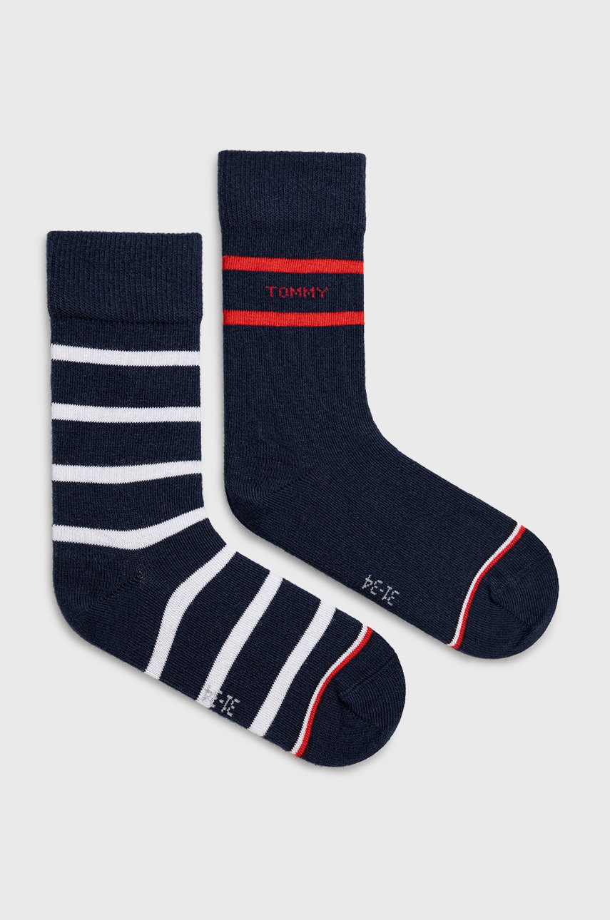 

Детски чорапи Tommy Hilfiger в тъмносиньо, Тъмносин