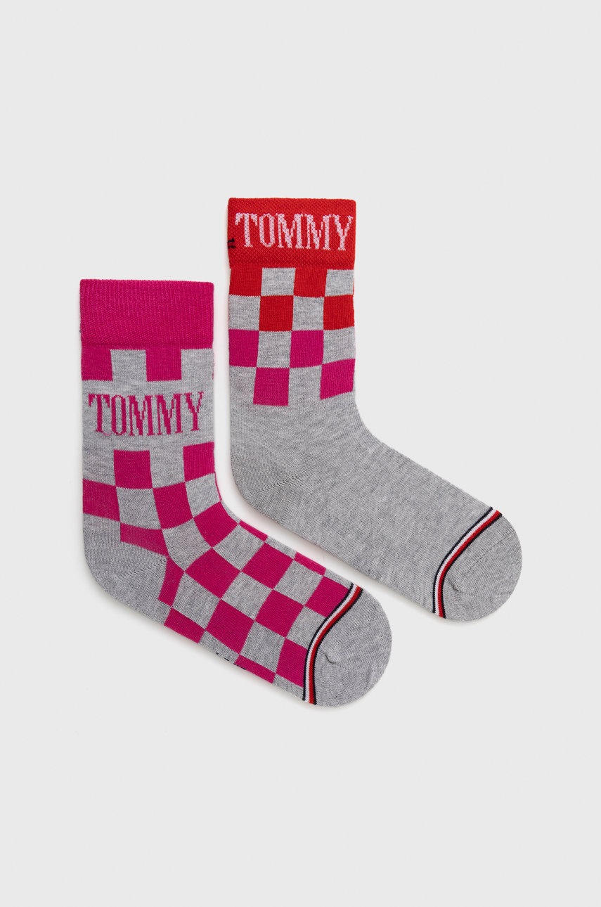 

Детски чорапи Tommy Hilfiger в лилаво, Виолетов