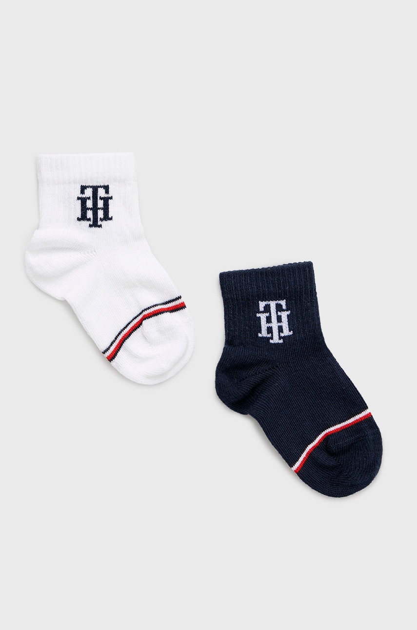 

Детски чорапи Tommy Hilfiger в бяло, Бял