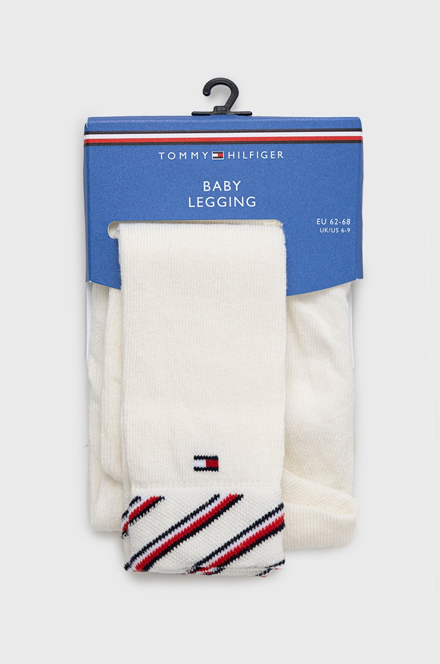 

Бебешки клин Tommy Hilfiger в бяло с принт, Бял