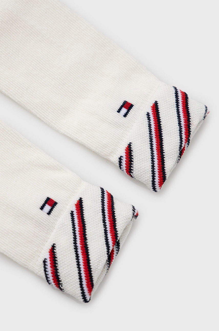 

Легінси для немовлят Tommy Hilfiger колір білий з принтом