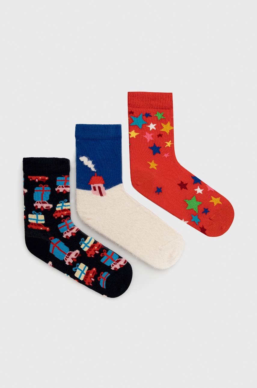 

Детски чорапи Happy Socks (3 броя), Многоцветен