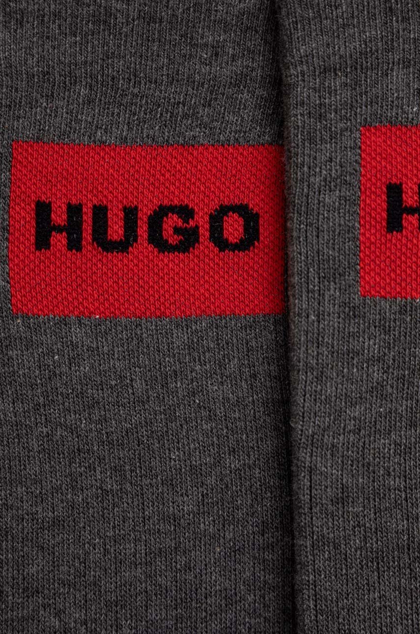 

Носки HUGO (2-pack) мужские цвет серый