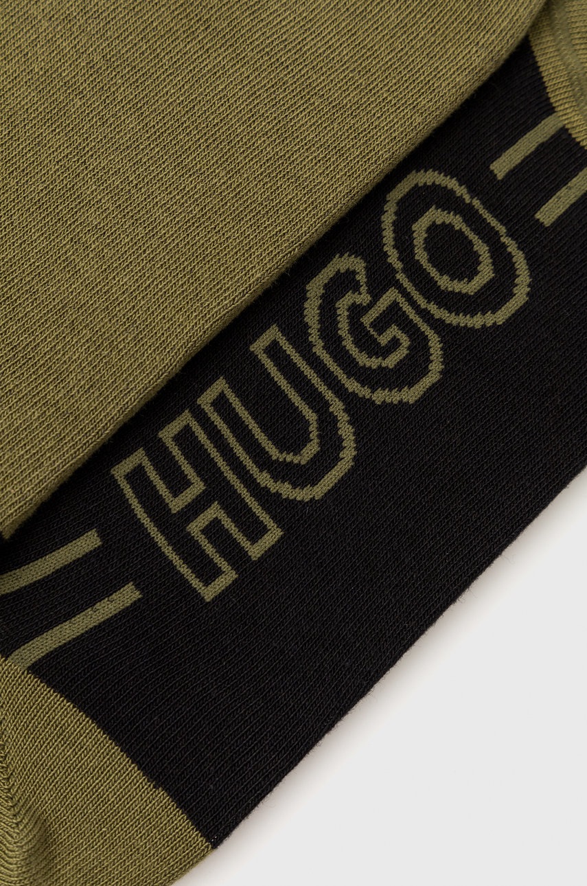 

Шкарпетки HUGO (2-pack) чоловічі колір зелений