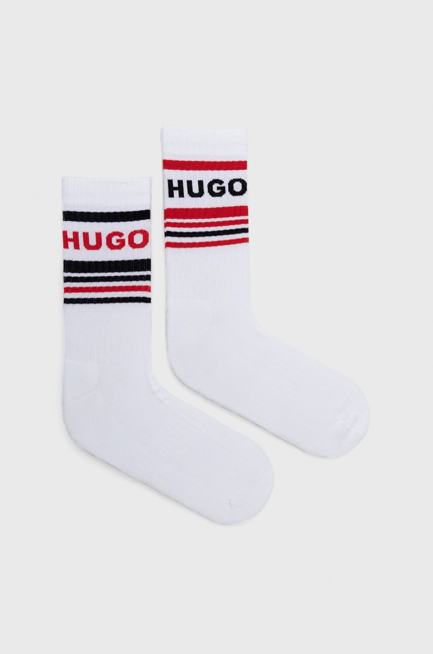 

Чорапи HUGO в бяло, Бял