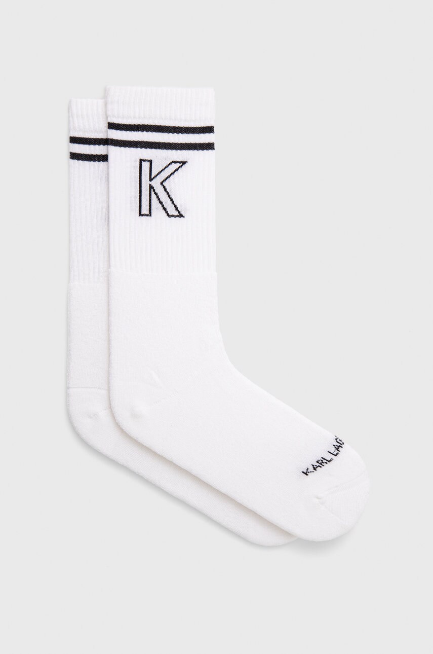 Karl lagerfeld sosete barbati, culoarea alb
