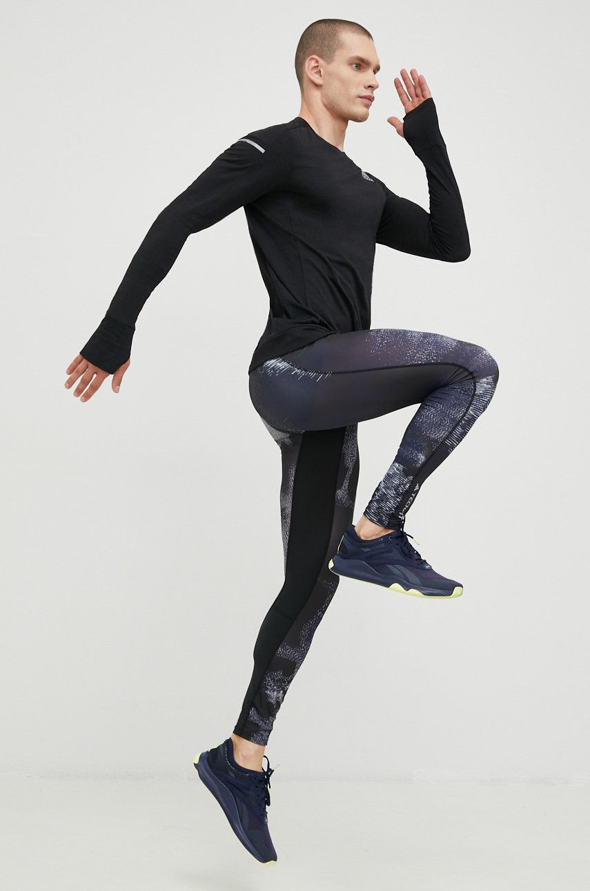 adidas Performance leggins de antrenament Techfit barbati, culoarea negru, modelator adidas Performance