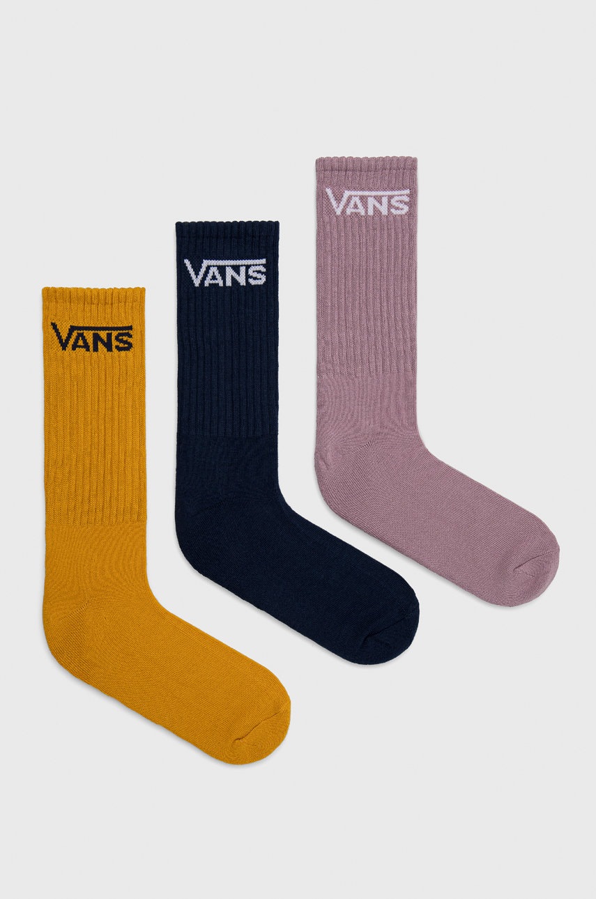 

Чорапи Vans (3-pack) в черно, Черен