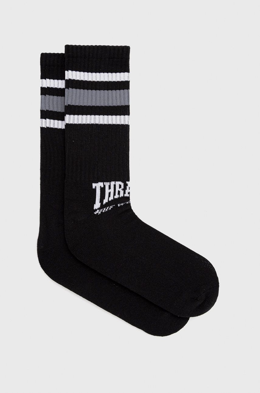 Ponožky HUF X Trasher pánské, černá barva - černá -  70% Bavlna