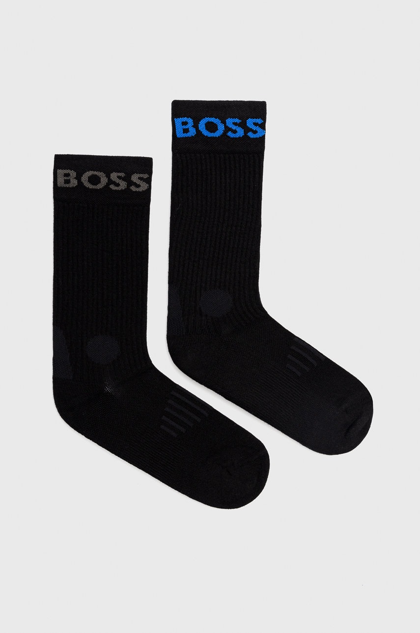 

Чорапи BOSS (2 чифта) в черно, Черен