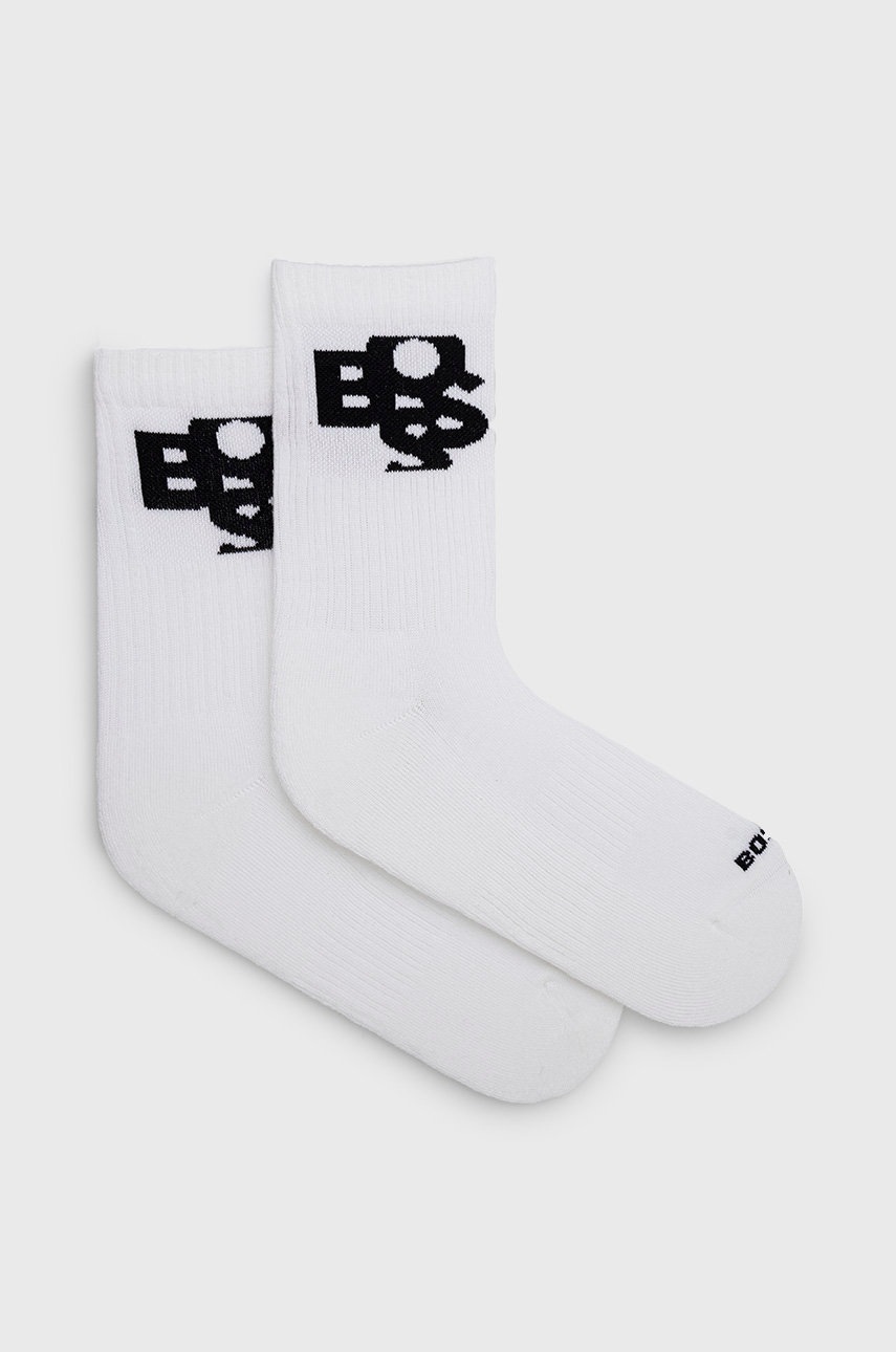 

Чорапи BOSS в бяло, Бял