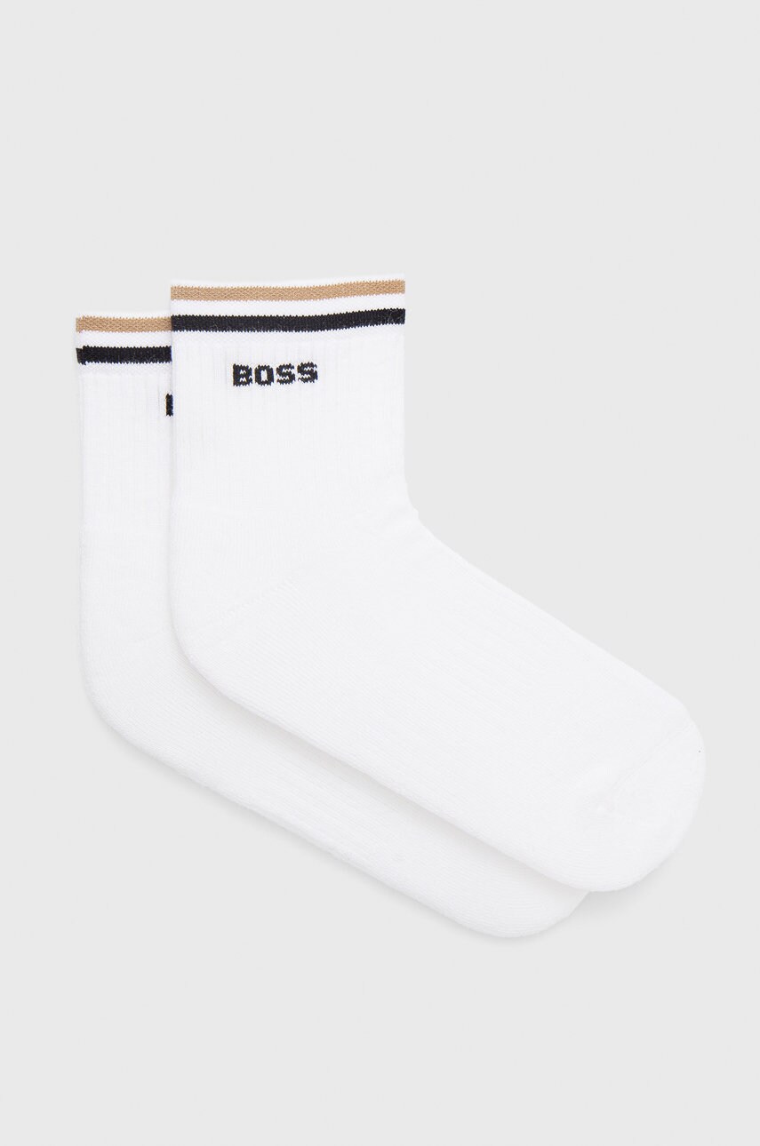 Boss sosete barbati, culoarea alb