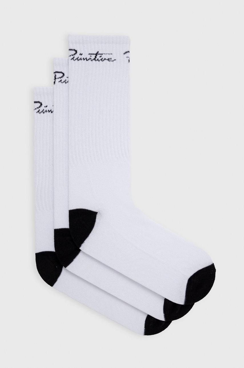 

Шкарпетки Primitive (3-pack) чоловічі колір білий